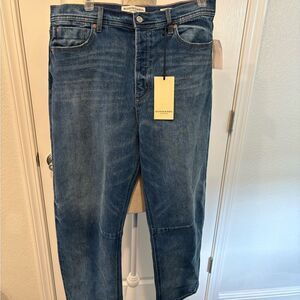 NWT women’s Scotch & Soda current highest rise barrel Blue Jeans
